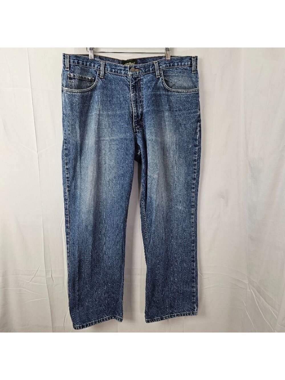 Eddie Bauer Jeans Relaxed Fit Mens Act 39x29 Straight Leg Cotton Denim Y2K
